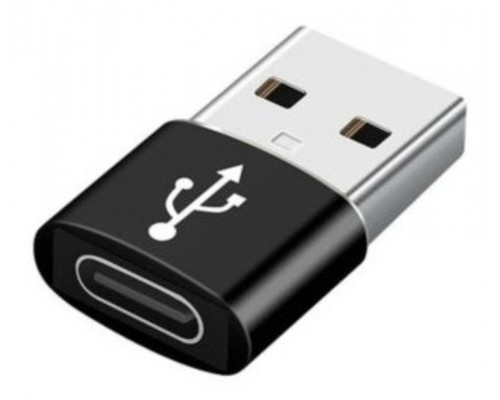 ADAPTADOR GEMBIRD USB AM A TIPO C HEMBRA, NEGRO