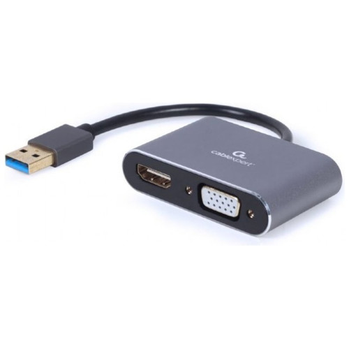 ADAPTADOR DE PANTALLA GEMBIRD USB A HDMI , VGA, GRIS ESPACIAL-SX6 ADAPTADOR DE PANTALLA GEMBIRD USB A HDMI , VGA, GRIS ESPACIAL