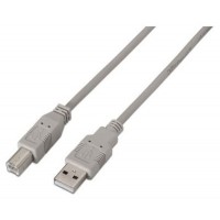 CABLE USB 2.0 IMPRESORA TIPO AM-BM BEIGE 1.0M AISENS