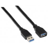 CABLE USB 3.0 TIPO AM-AH NEGRO 1.0M AISENS A105-0041