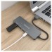 HUB USB 3.2 GEN2 10G USB-A/M-2xUSB-C/H-2xUSB-A/H GRIS