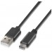 Aisens Cable USB 2.0 3A  USB-C/M-A/M negro 2.0m