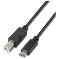 CABLE USB 2.0 IMPRESORA 3A TIPO USB-CM-BM NEGRO 2.0M