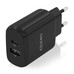 CARGADOR 25W 1xUSB-C PD3.0 1xUSB-A QC3.0 NEGRO AISENS