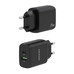 CARGADOR 25W 1xUSB-C PD3.0 1xUSB-A QC3.0 NEGRO AISENS
