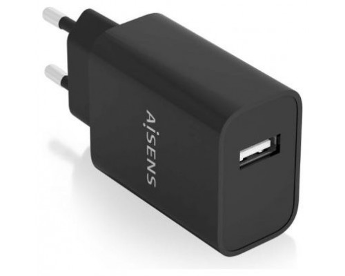 CARGADOR USB 10W ALTA EFICIENCIA 5V2A NEGRO AISENS