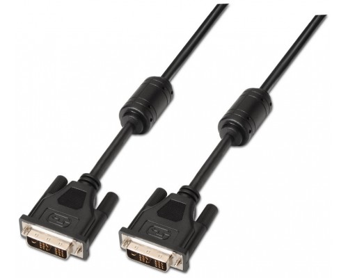 CABLE DVI SINGLE LINK 18+1 CON FERRITA M-M NEGRO 5.0M