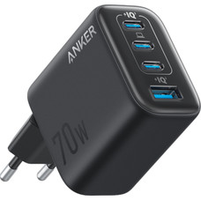 CARGADOR DE PARED ANKER ZOLO 70W 4 PUERTOS PD 3.0-SX12 CARGADOR DE PARED ANKER ZOLO 70W 4 PUERTOS PD 3.0