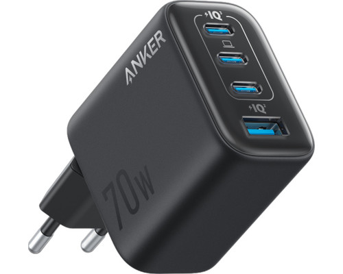 CARGADOR DE PARED ANKER ZOLO 70W 4 PUERTOS PD 3.0