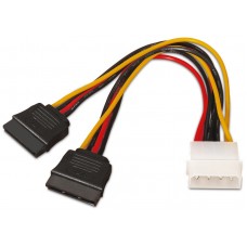 20 cm Mini Molex de 4 Puntos KALEA INFORMATIQUE Lote de 2 Cables adaptadores de alimentación SATA de 15 Puntos Macho a Floppy 