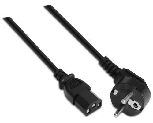 AISENS - CABLE ALIMENTACIoN CPU, CEE7/M-C13/H, NEGRO, 5.0M