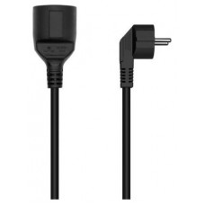 AISENS - CABLE ALARGADOR DE ALIMENTACION SCHUKO, CEE7/M-CEE7/H, NEGRO, 3.0M