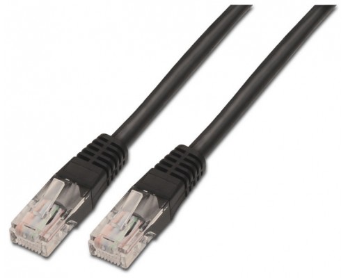 AISENS - CABLE DE RED LATIGUILLO RJ45 CAT.6 UTP AWG24, NEGRO, 2.0M