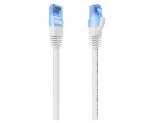 AISENS - CABLE DE RED LATIGUILLO RJ45 CAT.6 UTP AWG26 CCA, BLANCO, 25CM