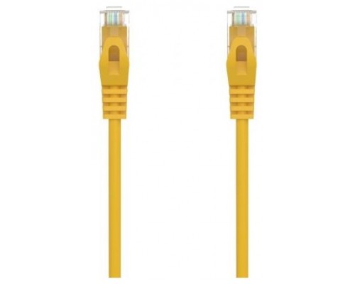 AISENS - CABLE DE RED LATIGUILLO RJ45 LSZH CAT.6A 500 MHZ UTP AWG24, AMARILLO, 1.5M