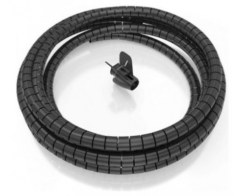 AISENS - ORGANIZADOR DE CABLE EN ESPIRAL 25MM, NEGRO, 6.0M