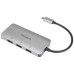 ADAPTADOR TARGUS USB-C A 4xUSB 3.0 PLATA