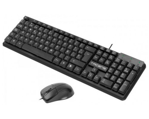ANIMA ACP0 2IN1 COMBO PACK, 1200 DPI HUANO MECHANICAL SWITCHES MOUSE, MEMBRANE KEYBOARD, ECOLOGIC DESIGN, USB, SPANISH LAYOUT (Espera 4 dias)