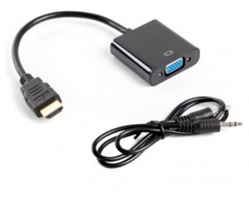 ADAPTADOR LANBERG HDMI MACHO/VGA HEMBRA+MINIJACK 3.5MM HEMBRA 20CM