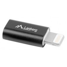 ADAPTADOR LANBERG USB MICRO(H) 2.0 A LIGHTNING(M) NEGRO