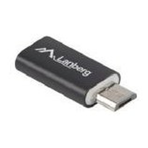 ADAPTADOR LANBERG USB 2.0 TIPO-C F-MICRO-B MACHO NEGRO-SX2 ADAPTADOR LANBERG USB 2.0 TIPO-C F-MICRO-B MACHO NEGRO