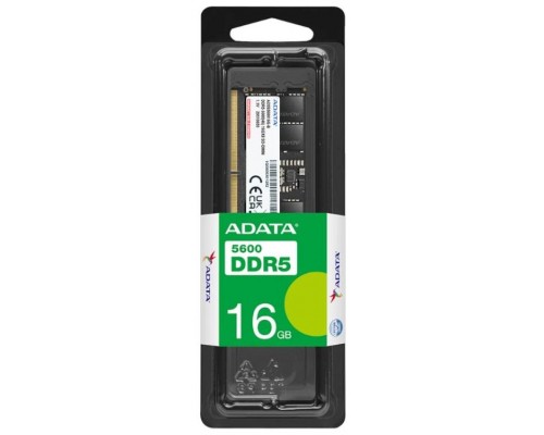 ADATA RAM AD5S560016G-S 16GB 5600Mhz DDR5 SODIMM-SX46 ADATA RAM AD5S560016G-S 16GB 5600Mhz DDR5 SODIMM