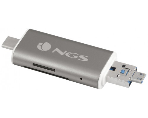 LECTOR TARJETA MEMORIA EXTERNO NGS LECTOR USB-C MICRO