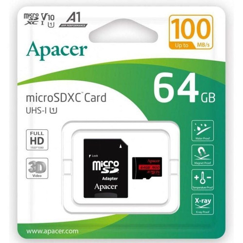 APACER-MICROSD 64GB AP64GMCSX1-DU4 APACER-MICROSD 64GB AP64GMCSX1