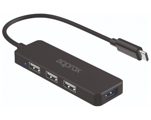 HUB USB-C APPROX APPC48v2 A 1xUSB-A 2.0 3xUSB-A 2.0