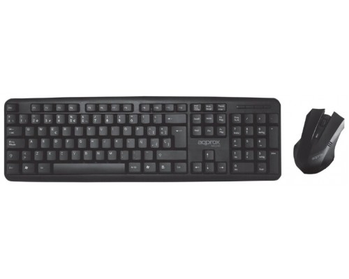 PACK TECLADO Y MOUSE APPROX MX230 COLOR NEGRO