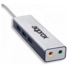 ADAPTADOR DE SONIDO 5.1 + HUB USB 3 PUERTOS 3.0 APPROX