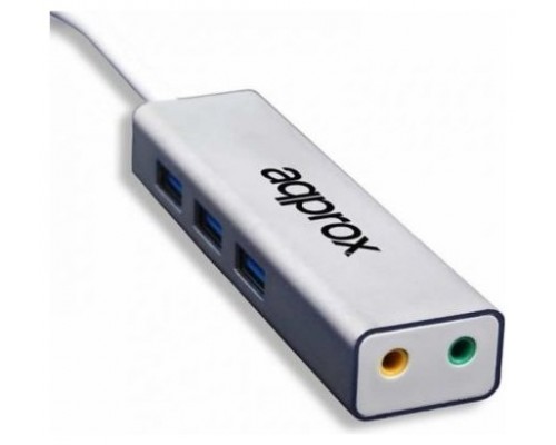 TARJETA DE SONIDO USB 5.1 APPROX APPUSB51HUB + HUB