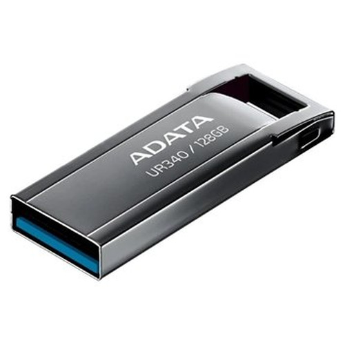 ADATA Lapiz USB UR340 128GB USB 3.2 Metal Black-SX4 ADATA Lapiz USB UR340 128GB USB 3.2 Metal Black