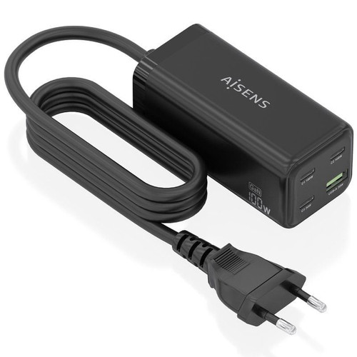CARGADOR AISENS ASCH-100W4P054-BK-SX16 CARGADOR AISENS ASCH-100W4P054-BK