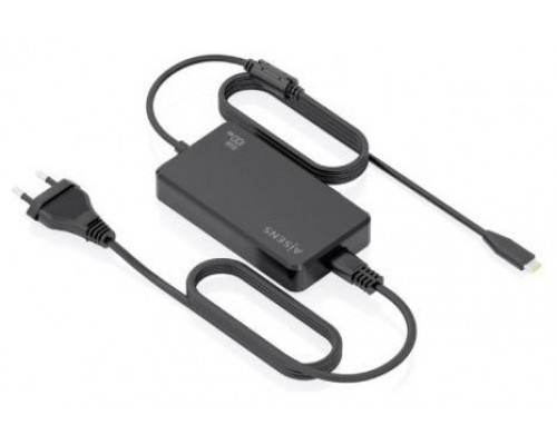 AISENS - CARGADOR DE SOBREMESA GaN 100W PD3.0 1XUSB-C 1.8M, NEGRO