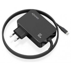 AISENS - CARGADOR GaN 90W PD3.0 1XUSB-C 1.8M, NEGRO