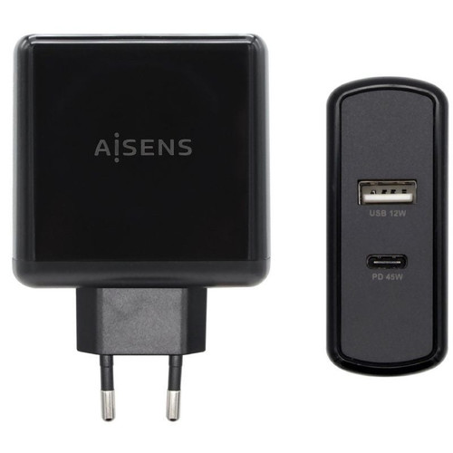 CARGADOR AISENS ASCH-2PD45A-BK