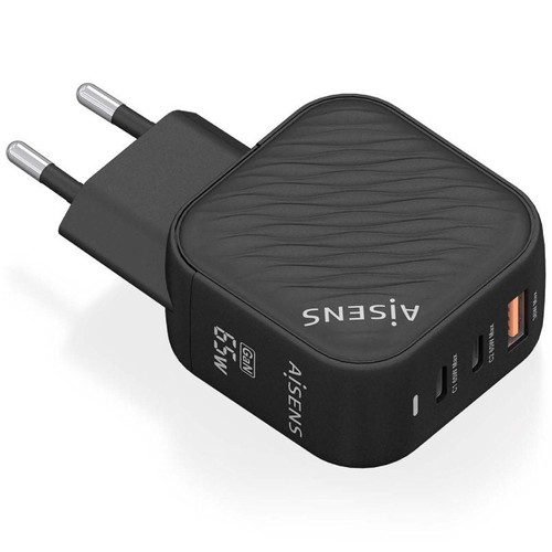 CARGADOR AISENS ASCH-65W3P027-BK-DU3 CARGADOR AISENS ASCH-65W3P027-BK