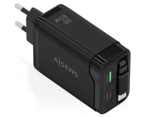 CARGADOR AISENS ASCH-65W3P071-BK-SX12 CARGADOR AISENS ASCH-65W3P071-BK