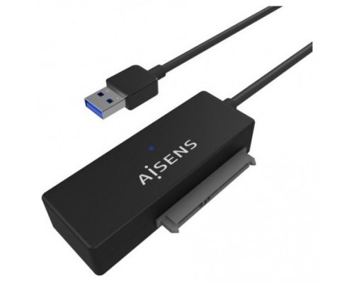 AISENS - ADAPTADOR SATA A USB-A USB 3.0/USB3.1 GEN1 PARA DISCOS DUROS 2.5 Y 3.5 CON ALIMENTADOR, NEG