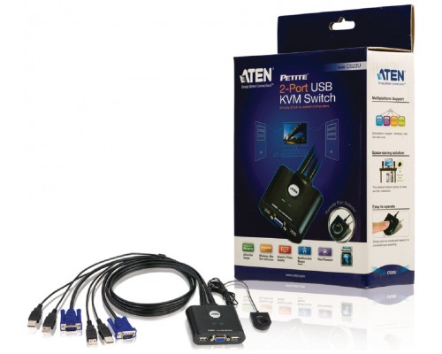 Aten CS22U interruptor KVM Negro (Espera 4 dias)