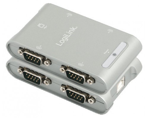 ADAPTADOR USB A 4 x SERIE RS232 LOGILINK AU0032