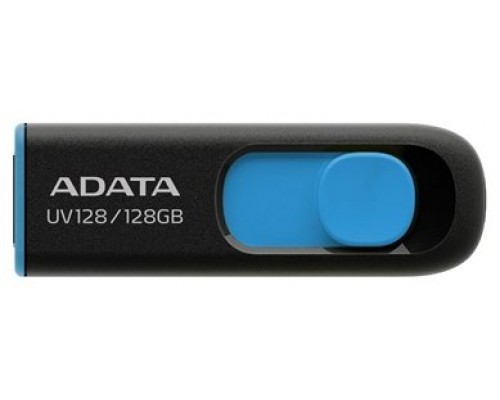 ADATA Lapiz Usb UV128 128GB USB 3.2 Negro/Azul