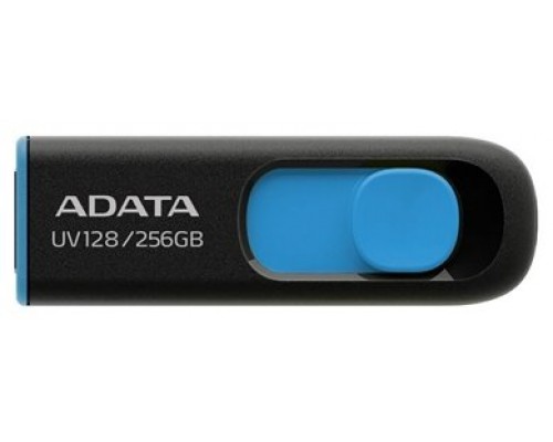 ADATA Lapiz Usb UV128 256GB USB 3.2 Negro/Azul