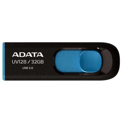 ADATA Lapiz Usb UV128 32GB USB 3.2 Negro/Azul-SX5 ADATA Lapiz Usb UV128 32GB USB 3.2 Negro/Azul