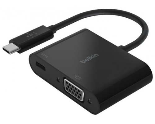 ADAPTADOR BELKIN AVC001BTBK DE USB-C A VGA + CARGA