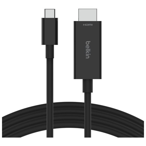 Belkin AVC012bt2MBK 2 m USB Tipo C HDMI Negro (Espera 4 dias)-SX14 Belkin AVC012bt2MBK 2 m USB Tipo C HDMI Negro (Espera 4 dias)