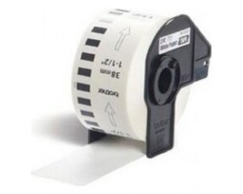 INK-POWER Brother Cinta de papel continuo blanco, 38mm