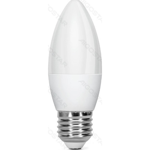 BOMBILLA LED C37-E27 6W 3000K LUZ CALIDA 510LM AIGOSTAR (Espera 4 dias)-SX0 BOMBILLA LED C37-E27 6W 3000K LUZ CALIDA 510LM AIGOSTAR (Espera 4 dias)