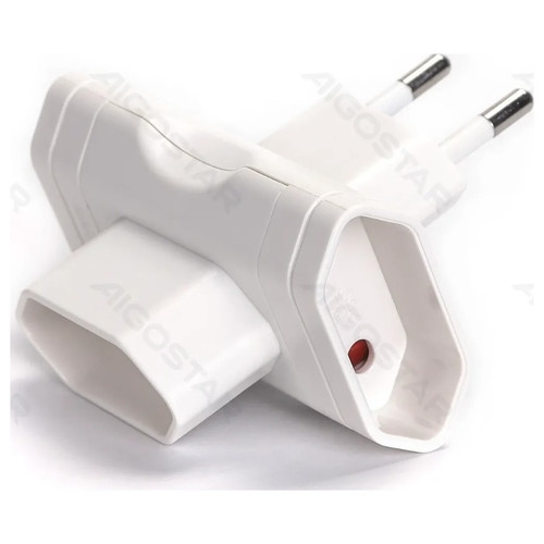 ENCHUFE DE CONVERSION ALEMAN 1 A 3 10A BLANCO AIGOSTAR (Espera 4 dias)-SX1 ENCHUFE DE CONVERSION ALEMAN 1 A 3 10A BLANCO AIGOSTAR (Espera 4 dias)